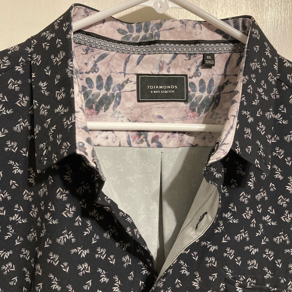 Patterned Performance Shirt Short Sleeve Polo